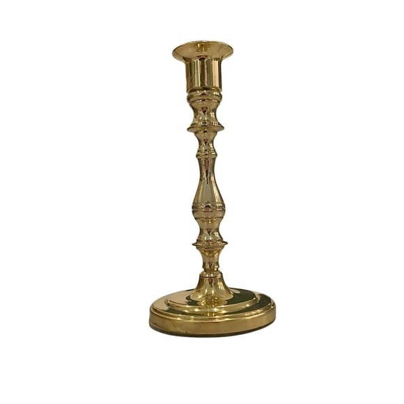 3 Vintage Baldwin Polished Brass Candlestick Holder Set ( 7”, 4.75) Table Décor - Picture 13 of 15